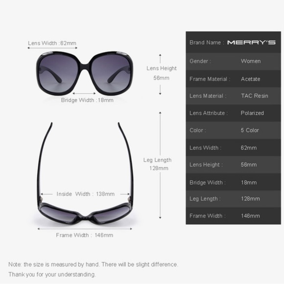 Merry’s Women’s Polarized Sunglasses S6036 ~ Design in Italy - Picture 6 of 6